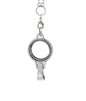 Lanyard Locket (Holds ID Badge) with rhinestones
