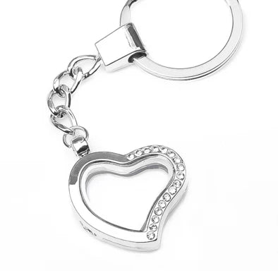 Silver Heart Keychain