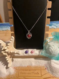 Sterling Silver Infinity Circle Cage